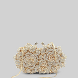 Kristal süslemeli Clutch Çanta