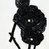 Beyaz Uzun Kollu Mini Elbise