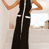 Antoinette Maxi Elbise - Siyah/Beyaz