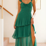 Achelle Maxi Elbise - Orman Yeşili