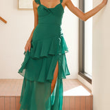 Achelle Maxi Elbise - Orman Yeşili