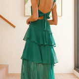 Achelle Maxi Elbise - Orman Yeşili