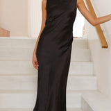 Barcelona Maxi Elbise - Siyah