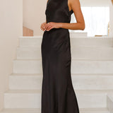 Barcelona Maxi Elbise - Siyah