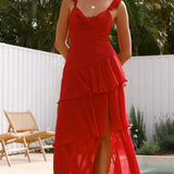 Achelle Maxi Elbise - Kırmızı