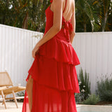 Achelle Maxi Elbise - Kırmızı