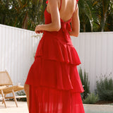 Achelle Maxi Elbise - Kırmızı