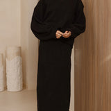 Cohen Triko Midi Etek - Siyah