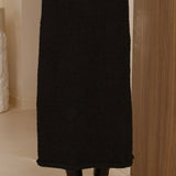 Cohen Triko Midi Etek - Siyah
