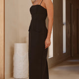 Carabella Maxi Elbise - Siyah