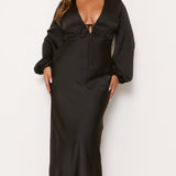 Amara Maxi Elbise - Siyah