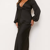 Amara Maxi Elbise - Siyah