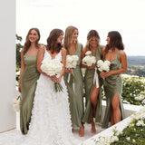 Alaria Maxi Elbise - Zeytin Yeşili