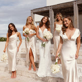 Amelia Maxi Elbise - Şampanya