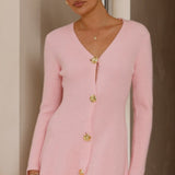 Catarina Long Sleeve Mini Dress - Pink