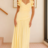 Alma Maxi Elbise - Sarı