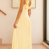 Alma Maxi Elbise - Sarı
