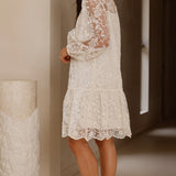 Acacia Lace Mini Dress - White