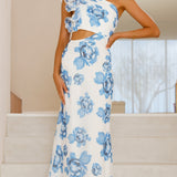 Amina Maxi Elbise - Mavi Gül