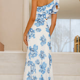 Amina Maxi Elbise - Mavi Gül