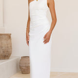 Cataleya Maxi Elbise - Beyaz