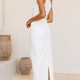 Cataleya Maxi Elbise - Beyaz