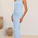 Cataleya Maxi Elbise - Açık Mavi