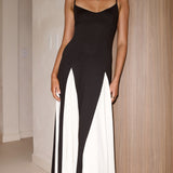 Darcie Maxi Elbise - Siyah / Ten Rengi