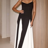 Darcie Maxi Elbise - Siyah / Ten Rengi