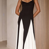 Darcie Maxi Elbise - Siyah / Ten Rengi