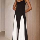 Darcie Maxi Elbise - Siyah / Ten Rengi