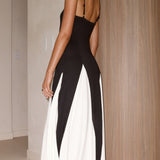 Darcie Maxi Elbise - Siyah / Ten Rengi