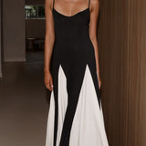 Darcie Maxi Elbise - Siyah / Ten Rengi