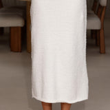 Cohen Triko Midi Etek - Kırık Beyaz