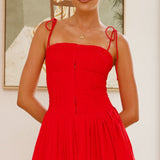 Bethi Mini Dress - Red