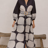 Cheyenne Uzun Kollu Maxi Elbise - Siyah