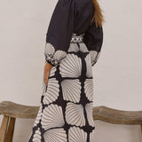 Cheyenne Uzun Kollu Maxi Elbise - Siyah