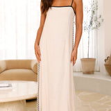 Aisha Maxi Elbise - Yulaf Rengi