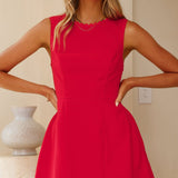 Aceline Mini Dress - Red