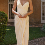 Charlotte Drapeli Maxi Elbise - Sarı