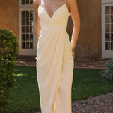 Charlotte Drapeli Maxi Elbise - Sarı