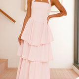 Danais Maxi Elbise - Pembe