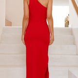 Alaina Midi Dress - Red