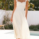 Blakely Midi Dress - Lemon Floral