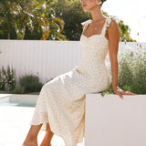 Blakely Midi Dress - Lemon Floral