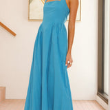 Caden Maxi Elbise - Kobalt Mavisi