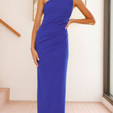 Cataleya Maxi Elbise - Kobalt Mavi