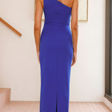 Cataleya Maxi Elbise - Kobalt Mavi