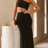 Abia Maxi Elbise - Siyah