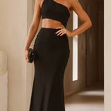 Abia Maxi Elbise - Siyah